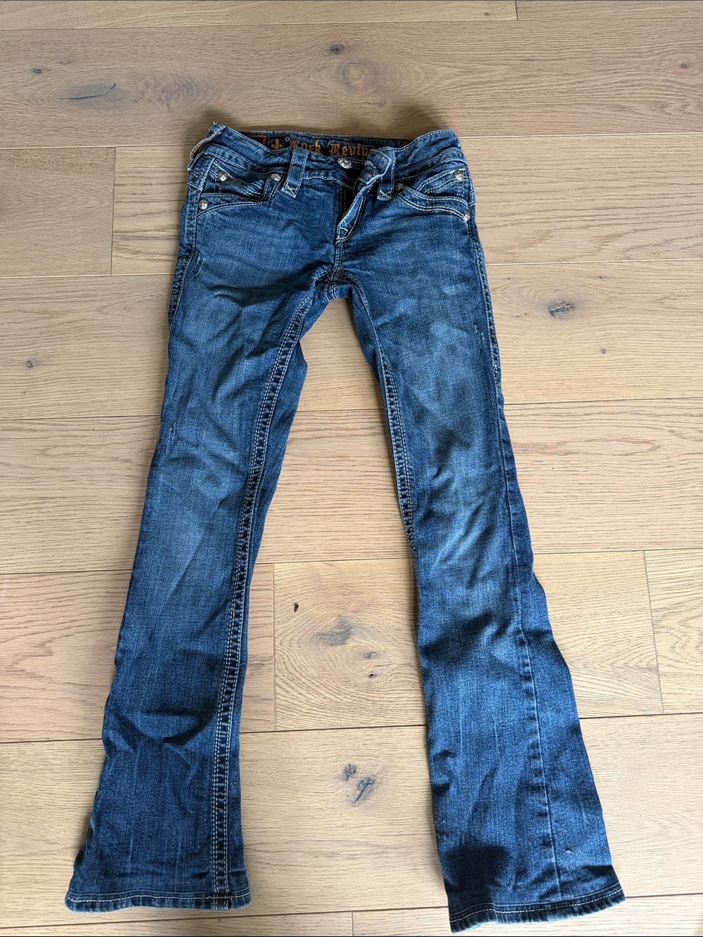 Rock Revival Women’s Dark Blue Bootcut Jeans